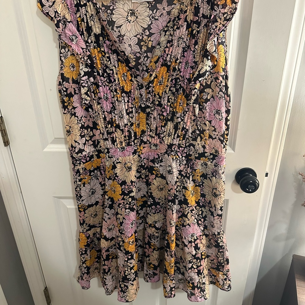 Floral V-Neck Dress